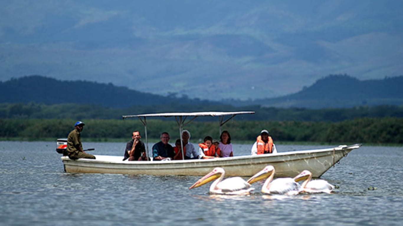 Boat ride on Lake Naivasha